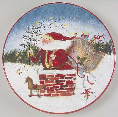 Enchanted Santa Dinner Plate