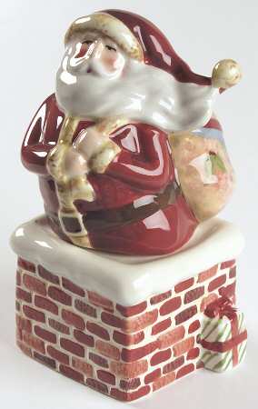 Enchanted Santa Figural Salt & Pepper Set