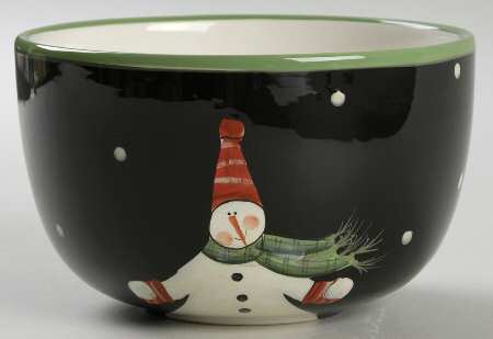 Juggling Snowman Individual Ice Cream Dish