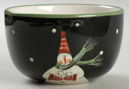 Juggling Snowman Individual Ice Cream Dish