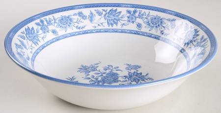 Indian Tree Blue 9" Round Vegetable Bowl