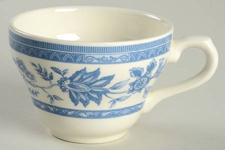 Indian Tree Blue Flat Cup