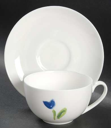 Anna's Artistry Flat Cup & Saucer Set