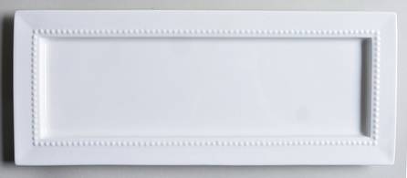 White Pearl 13" Rectangular Serving Platter