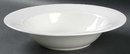 White Pearl 10" Round Vegetable Bowl