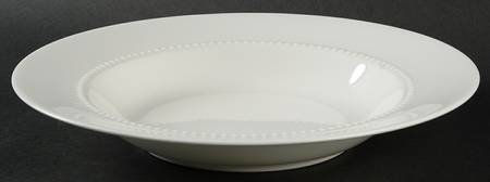White Pearl Large Rim Soup Bowl