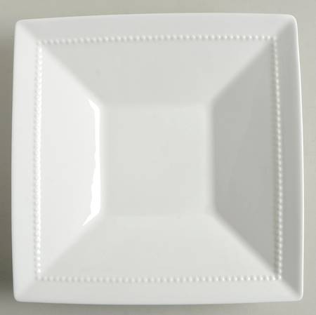 White Pearl 9" Square Serving Platter
