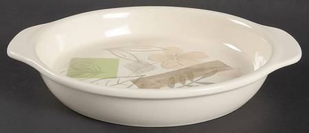 Textured Leaves (Corelle) Pie Serving Plate