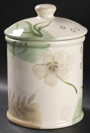Textured Leaves (Corelle) Extra Large Canister & Lid