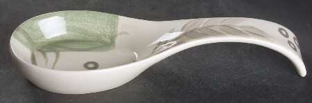 Textured Leaves (Corelle) Spoon Rest/Holder (Holds 1 Spoon)