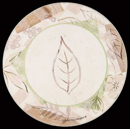 Textured Leaves (Corelle) Stone/Thirsty Coaster