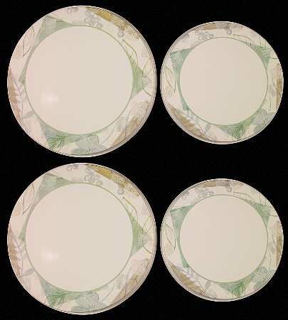 Textured Leaves (Corelle) Stove Cover Set-Steel 2 8" & 2 10" Round Covers