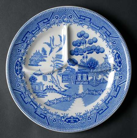 Blue Willow Grill Plate