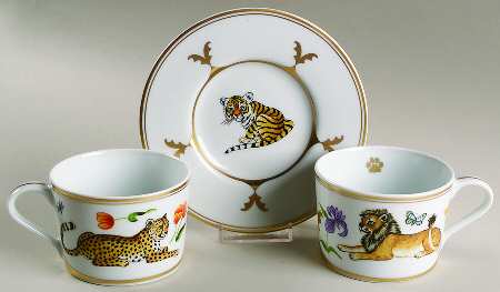 Cats Flat Cup & Saucer Set