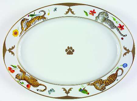 Cats 15" Oval Serving Platter