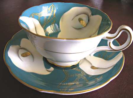 CJX1 Footed Cup & Saucer Set by Castle China (Japan)