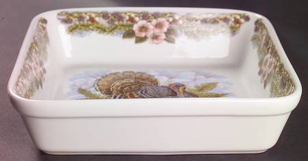 Thanksgiving Multicolor (Made in England) 8" Square Baker