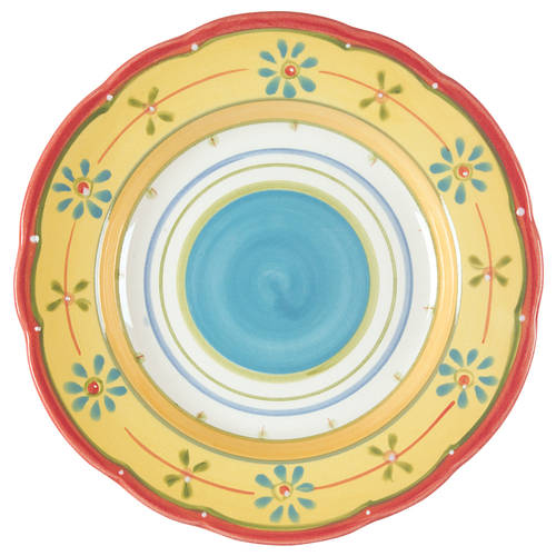 Petit Jardin (Yellow Rim) Salad Plate