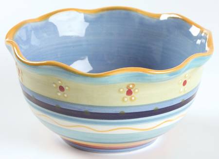 Petit Jardin (Yellow Rim) Soup/Cereal Bowl
