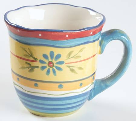 Petit Jardin (Yellow Rim) Mug