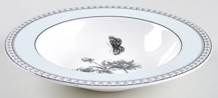 Tuilleries (Blue) Rim Soup Bowl by Charter Club
