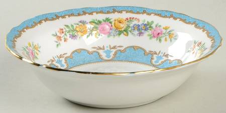 Lyric Tunis Blue (Flat Rim) Coupe Cereal Bowl