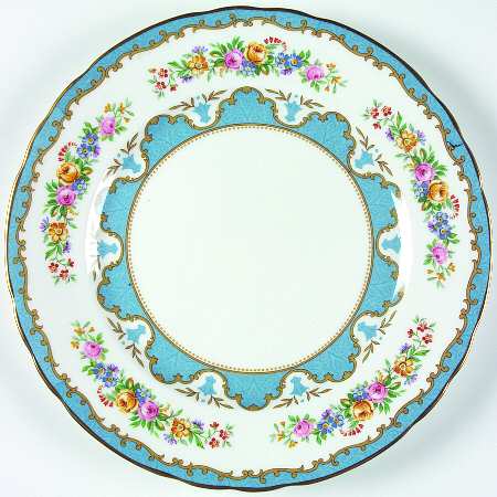 Lyric Tunis Blue (Flat Rim) Dinner Plate