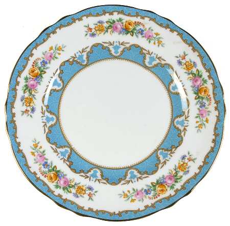 Lyric Tunis Blue (Flat Rim) Salad Plate