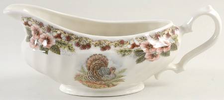 Thanksgiving Multicolor (Non-England) Gravy Boat