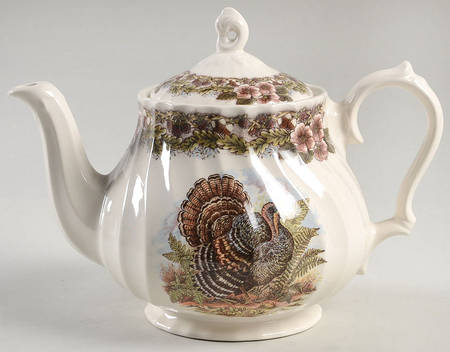 Thanksgiving Multicolor (Non-England) Teapot & Lid