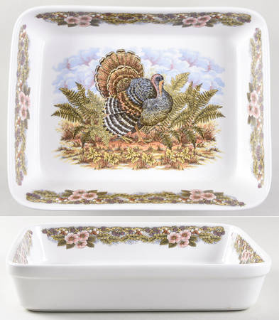 Thanksgiving Multicolor (Non-England) 11" Rectangular Baker