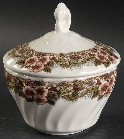 Thanksgiving Multicolor (Non-England) Sugar Bowl & Lid