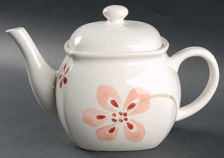 Pretty Pink (Corelle) Teapot & Lid