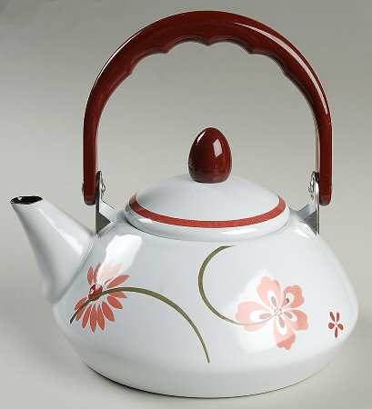 Pretty Pink (Corelle) Individual Metal Kettle & Lid