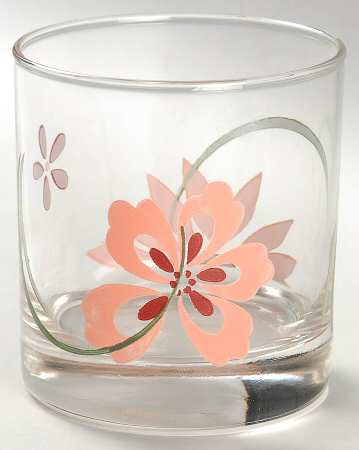 Pretty Pink (Corelle) 9 Oz Glassware Juice
