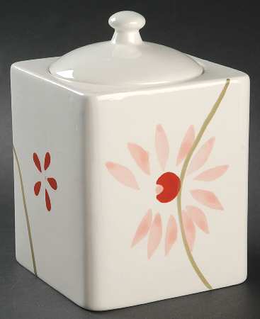 Pretty Pink (Corelle) Medium Canister & Lid