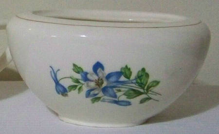 COLORADO COLUMBINE Sugar Bowl No Lid