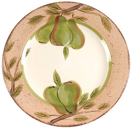 Vintage Fruit Dessert/Pie Plate