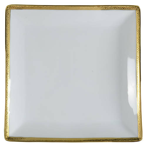 Grand Buffet Gold Square Salad Plate