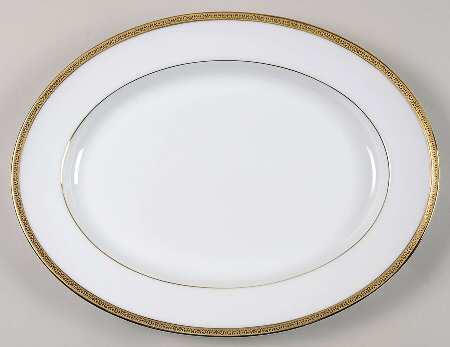 Grand Buffet Gold 13" Oval Serving Platter