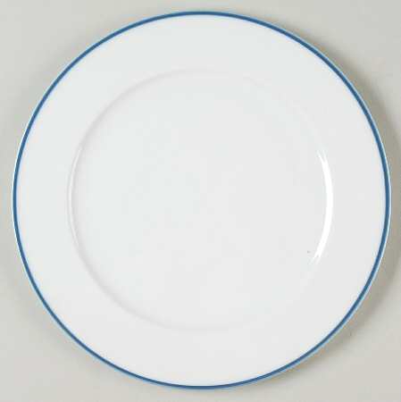 Birch (Floral & Blue Band) Salad Plate