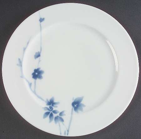 Birch (Floral & Blue Band) Salad Plate