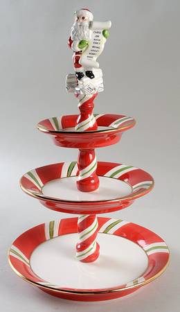Letters To Santa 3 Tier Serving Tray