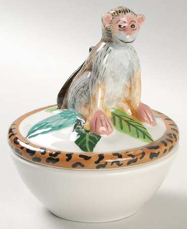 Jungle Jubilee Figural Trinket Box & Lid