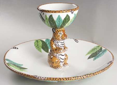 Jungle Jubilee 1 Piece Figural Chip and Dip