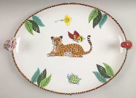 Jungle Jubilee 20" Oval Serving Platter