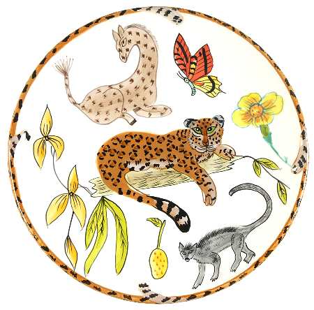 Jungle Jubilee Salad/Dessert Plate