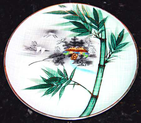 Bamboo (Scene, Gold Trim) by Celadon China