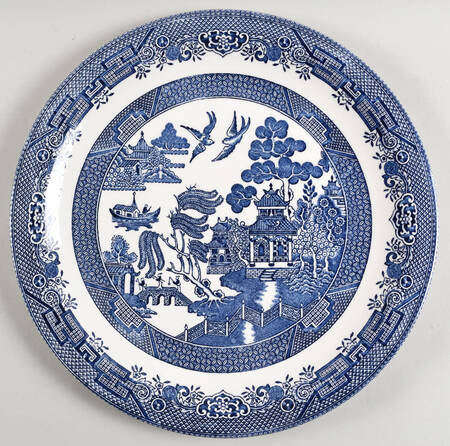 Willow Blue (Columbia) 12" Chop Plate (Round Platter)