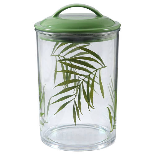 Bamboo Leaf (Corelle) Medium Acrylic Canister & Lid